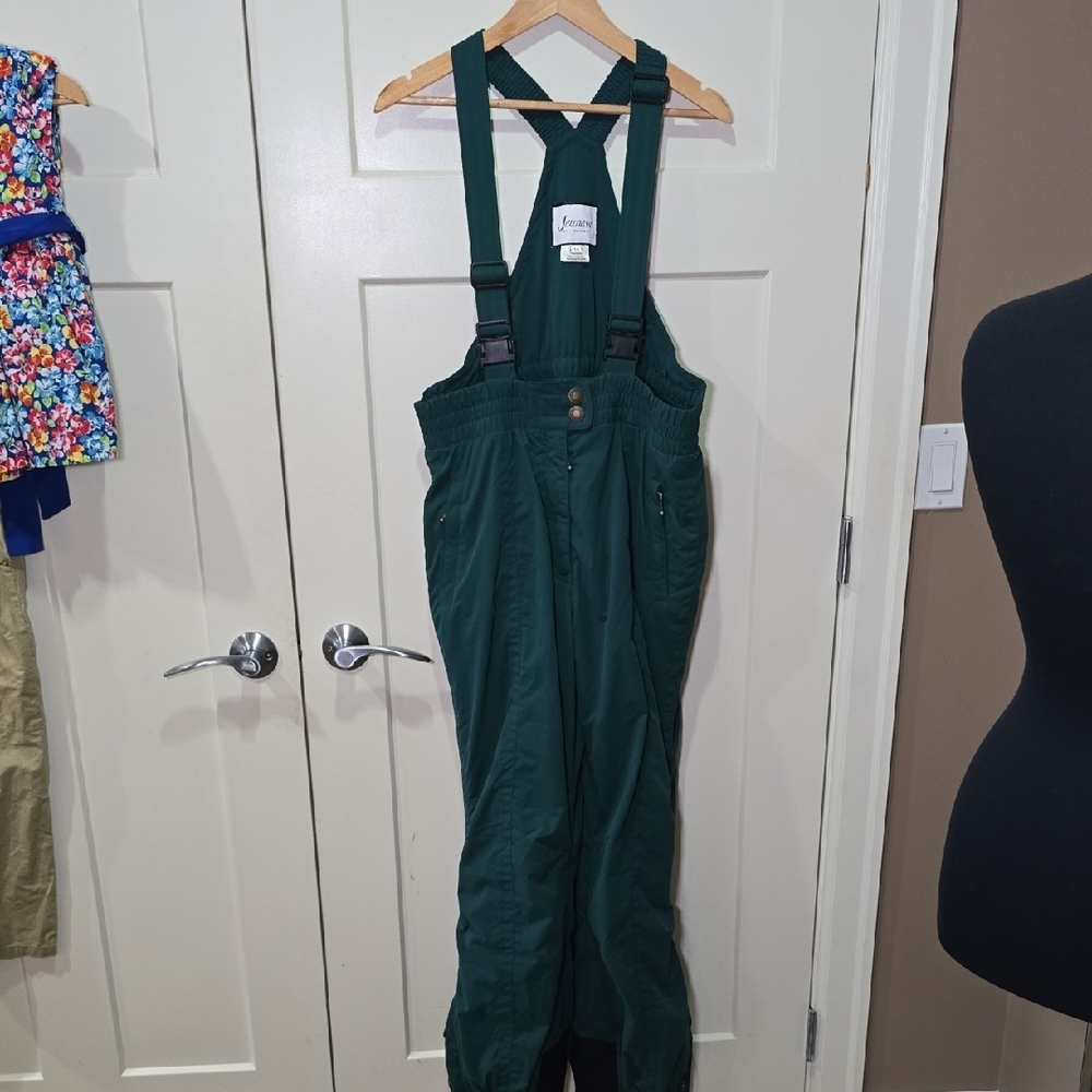 Green Snow Bib Overalls